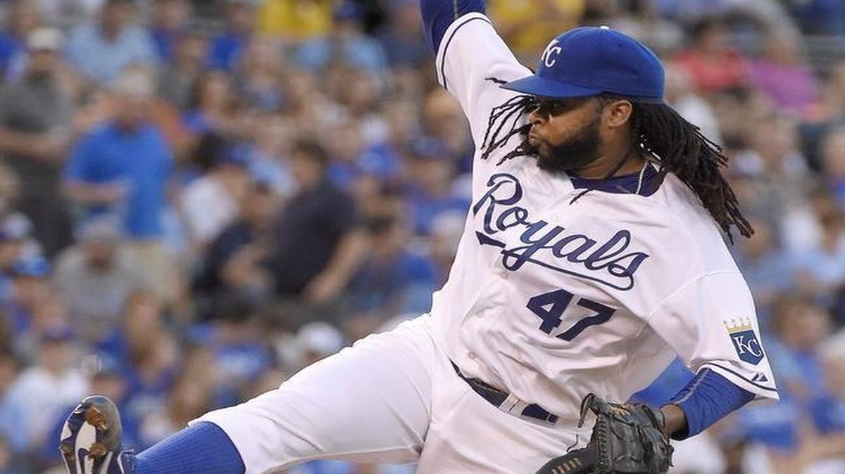 
Kansas City Royals starting pitcher Johnny Cueto during a game on Aug. 10.
