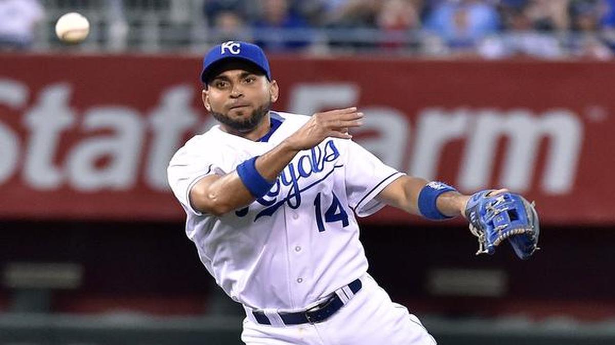 
Kansas City Royals second baseman Omar Infante has started 25 games in a row.
