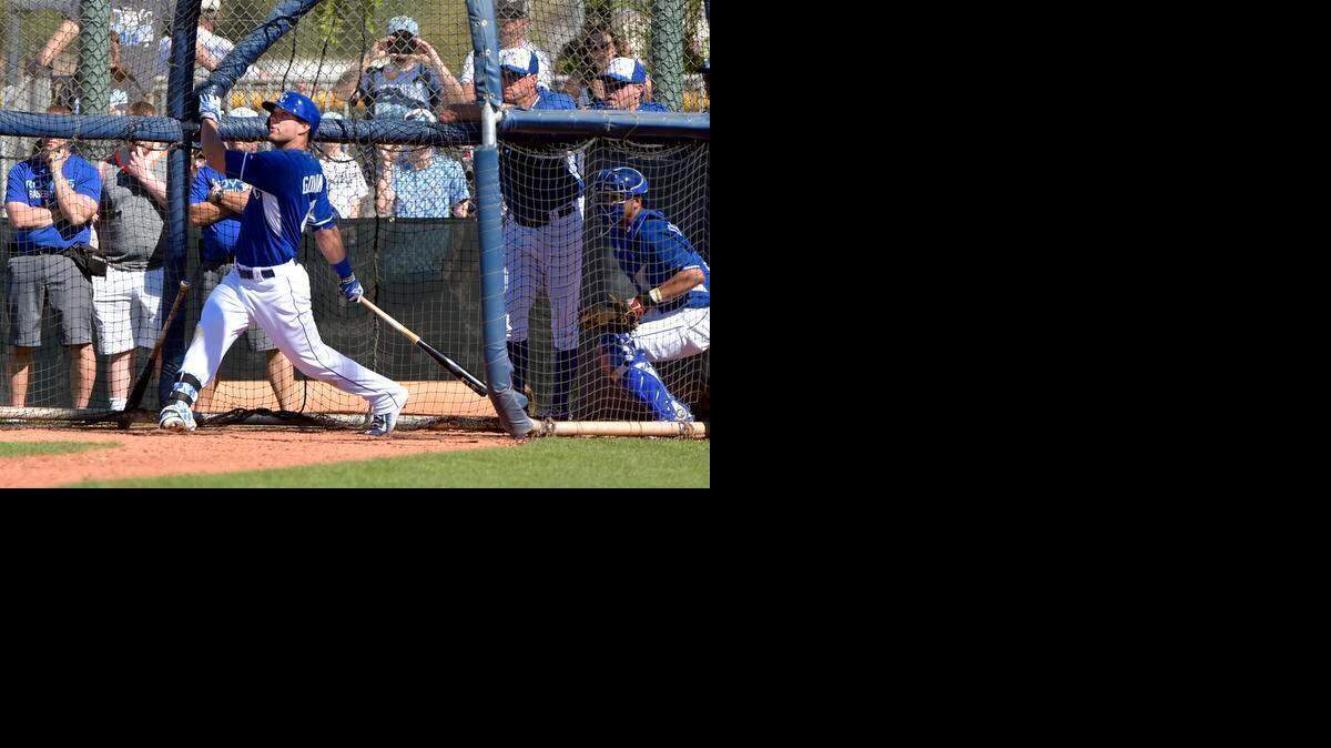 
Alex Gordon took some swings during live batting practice with the minor league team before the Royals played the Cleveland Indians on Monday at Surprise Stadium in Surprise, Ariz.
