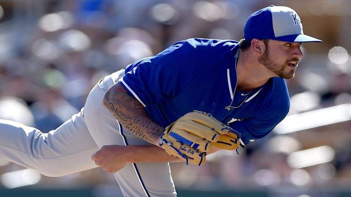 
Kansas City Royals left-handed pitcher Brandon Finnegan
