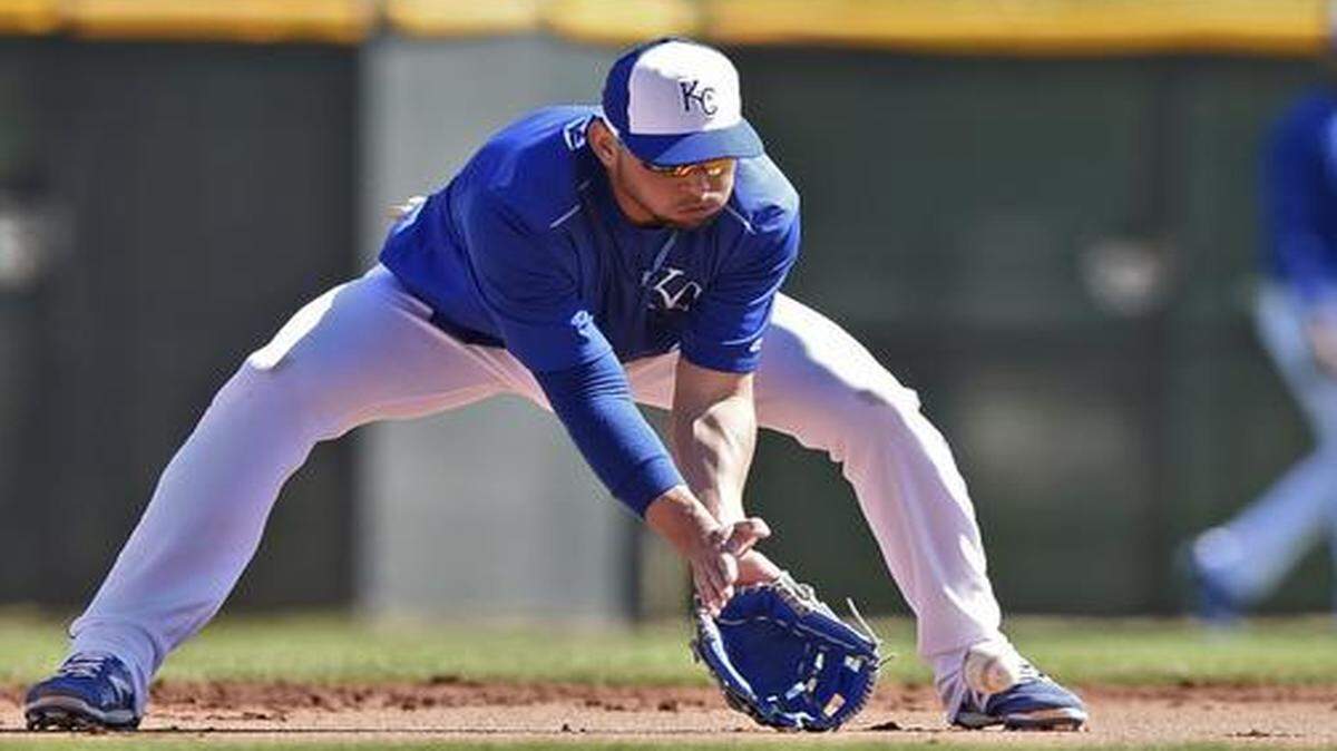 
Royals second baseman Omar Infante
