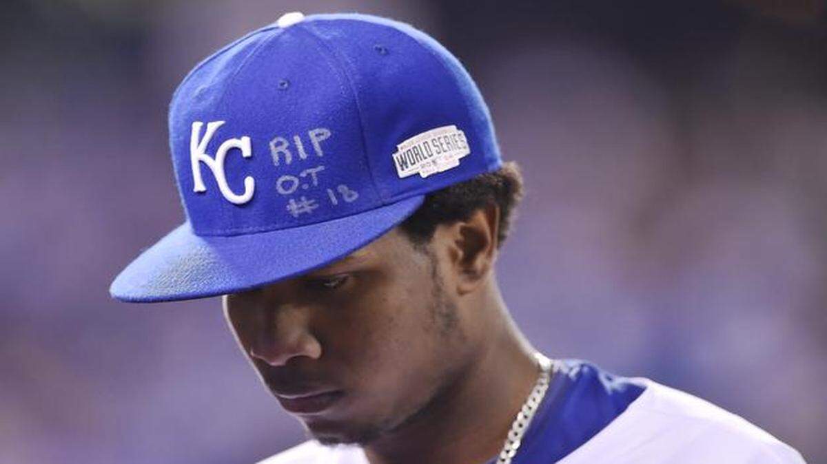 
The hat worn by Royals pitcher Yordano Ventura in game six of the World Series, on which he penned a message to his friend, the late Oscar Taveras, will be enshrined at the Baseball Hall of Fame.
