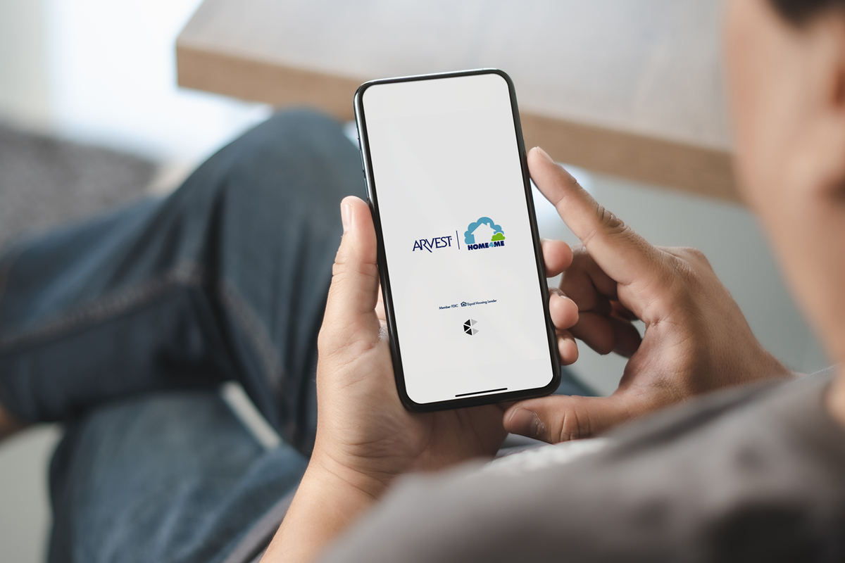 Arvest Bank app on phone