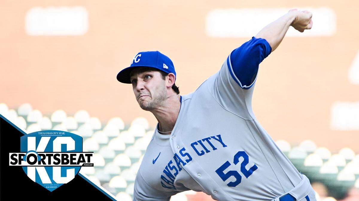Jun 20, 2023; Detroit, Michigan, USA; Kansas City Royals starting pitcher Daniel Lynch (52) pitches during the first inning against the Detroit Tigers at Comerica Park. Mandatory Credit: Tim Fuller-USA TODAY Sports