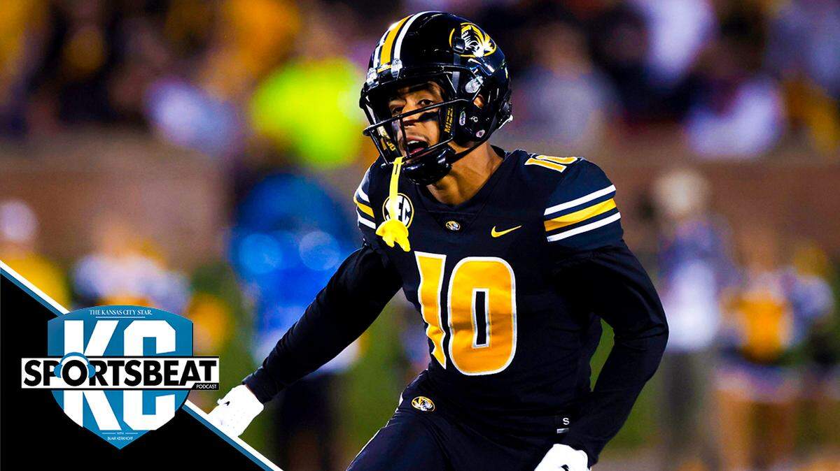 Missouri wide receiver Mekhi Miller during an NCAA football game on Saturday, Oct. 1, 2022 in Columbia, Mo.(AP Photo/Colin E. Braley)