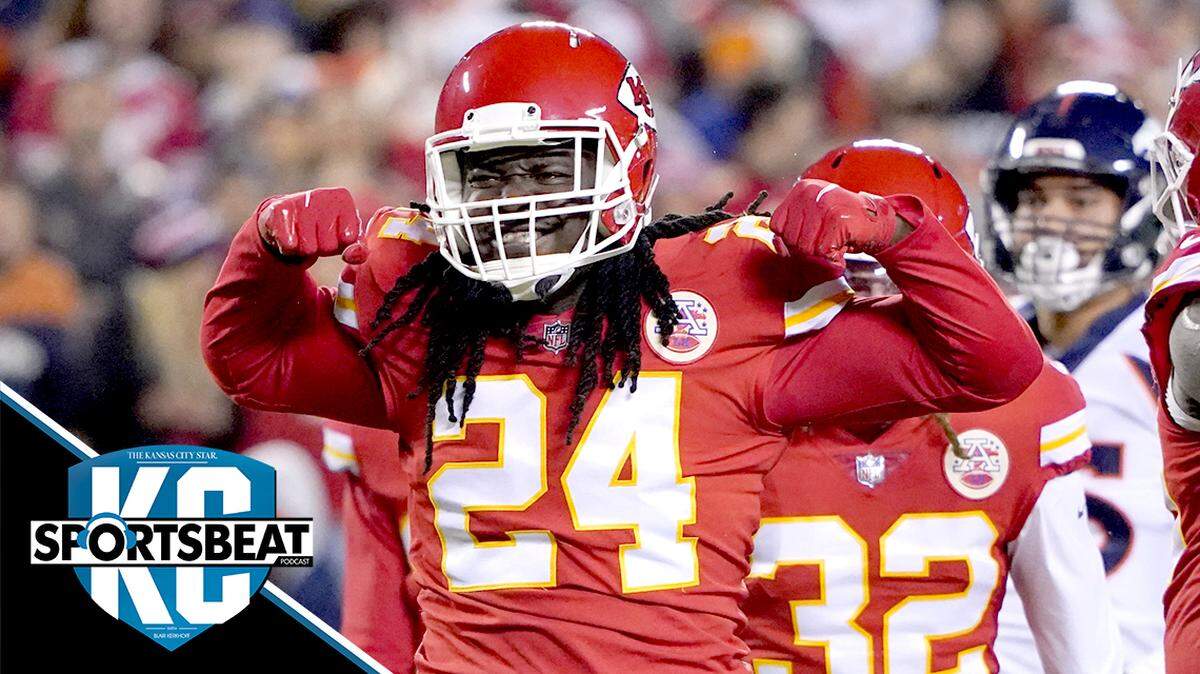 Kansas City Chiefs linebacker Melvin Ingram III celebrates during the first half of an NFL football game against the Denver Broncos Sunday, Dec. 5, 2021, in Kansas City, Mo. (AP Photo/Ed Zurga)