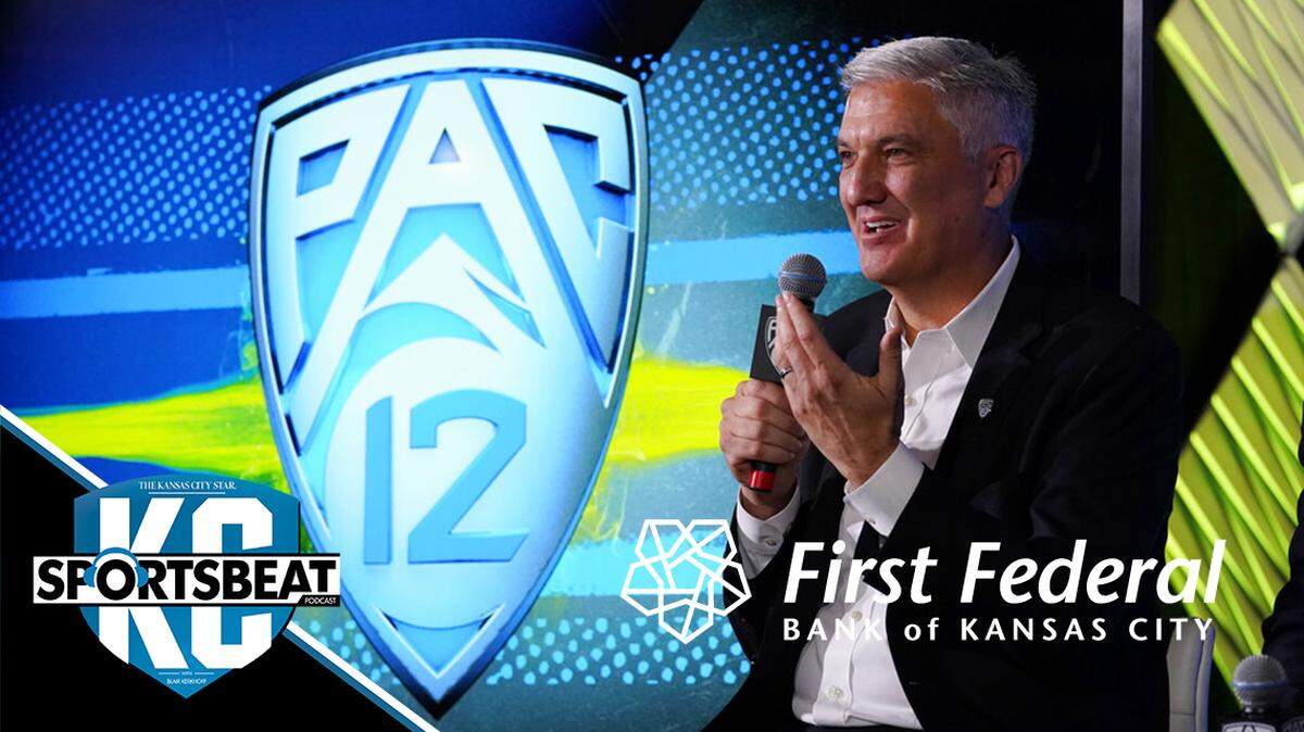 Pac-12 Commissioner George Kliavkoff fields questions during the Pac-12 Conference NCAA college football Media Day Tuesday, July 27, 2021, in Los Angeles. (AP Photo/Marcio Jose Sanchez)