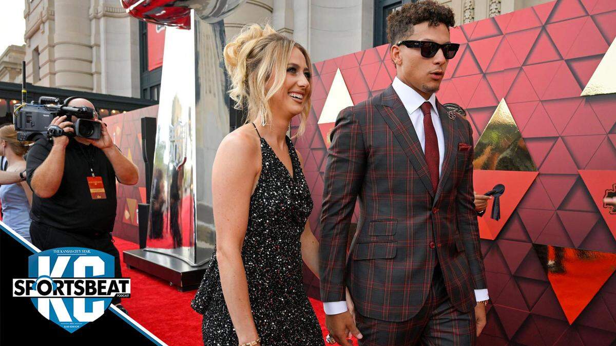 Kansas City Chiefs quarterback Patrick Mahomes and his wife, Brittany, showed their style as they walked the red carpet at Union Station arriving for the Super Bowl LVII championship ring ceremony on Thursday, June 15, 2023, in Kansas City.