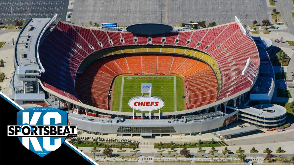 An aerial view of the Arrowhead stadium pictured on Tuesday, Oct. 13, 2015.