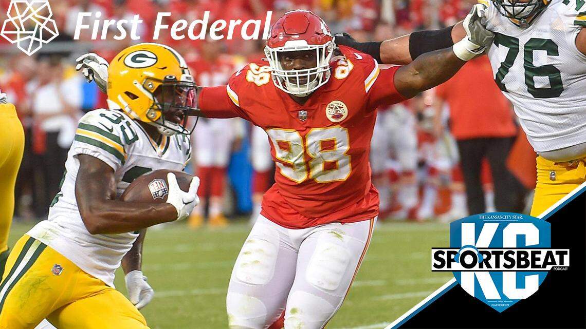 Kansas City Chiefs defensive tackle Tershawn Wharton tried to catch Green Bay Packers running back Tyler Goodson but couldn’t stop him before he ran in for a touchdown in the first quarter Thursday, August 25, 2022, at Arrowhead Stadium.