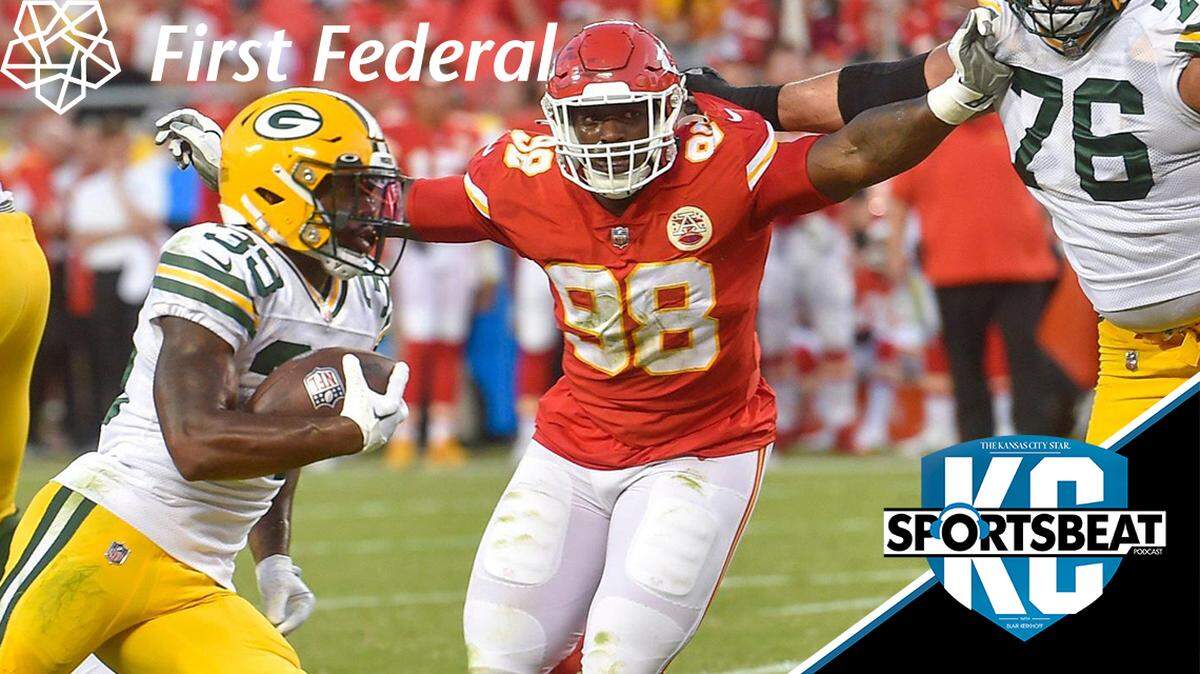 Kansas City Chiefs defensive tackle Tershawn Wharton tried to catch Green Bay Packers running back Tyler Goodson but couldn’t stop him before he ran in for a touchdown in the first quarter Thursday, August 25, 2022, at Arrowhead Stadium.
