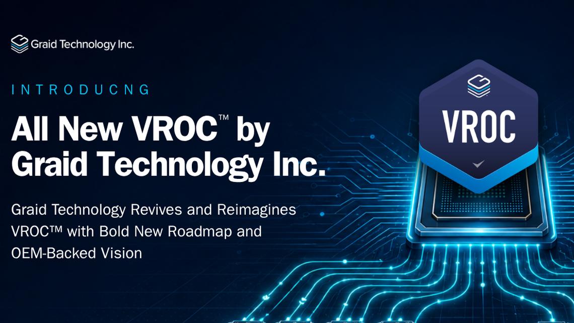 Graid Technology Launches VROC(TM) by Graid Technology with 24-Month Roadmap and Tier 1 OEM Support  