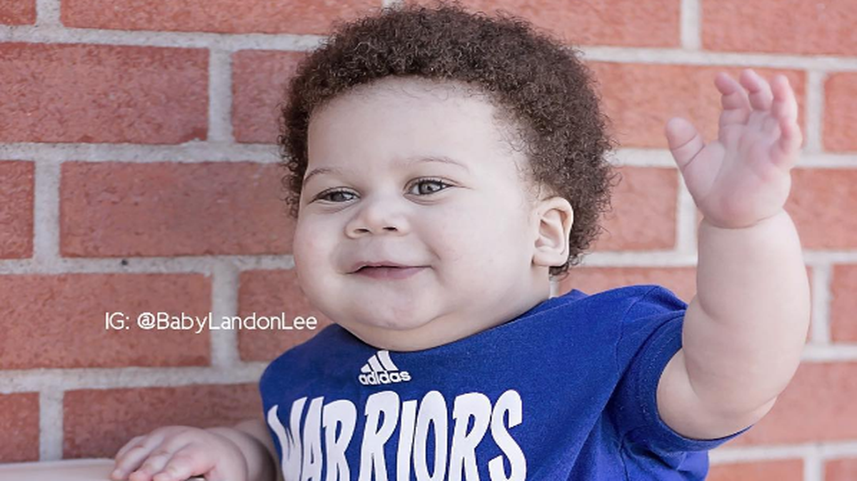Baby Landon Benton has become an Instagram star because of his striking resemblance to NBA star Stephen Curry.