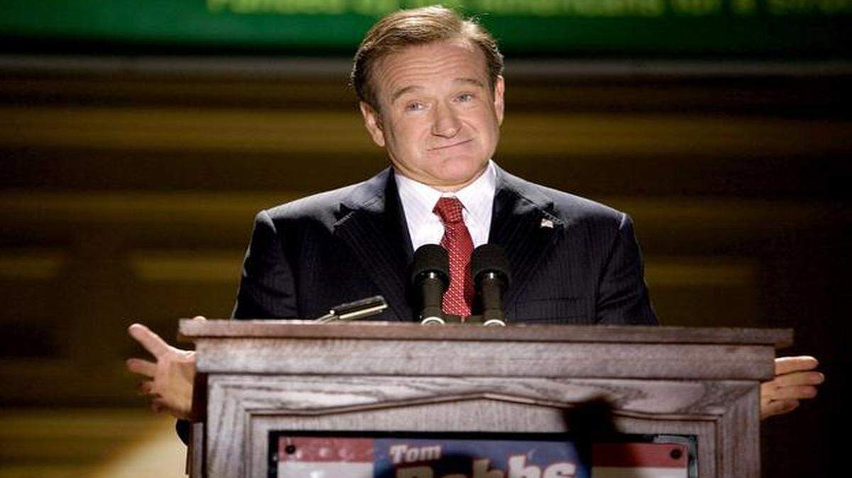 
Robin Williams starred as comedian-turned-candidate Tom Dobbs in the movie “Man of the Year.”
