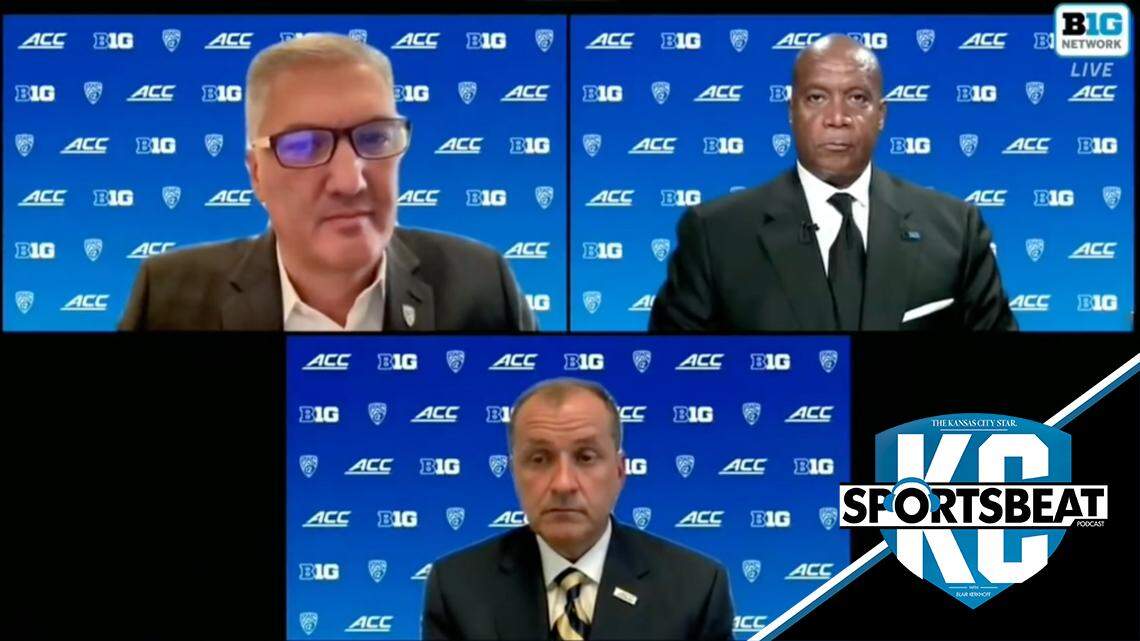 Commissioners Kevin Warren of the Big Ten, Jim Phillips of the ACC and George Kliavkoff of the Pac-12 met with reporters Tuesday to lay out their plans for consolidating influence.