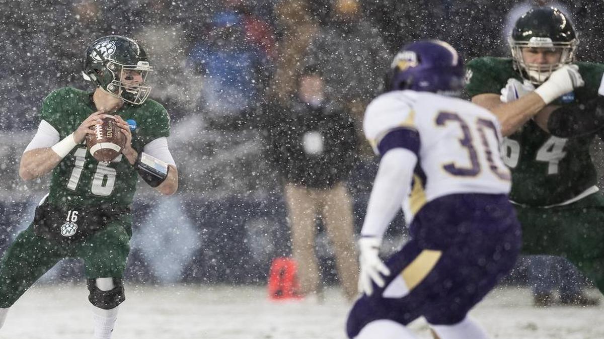 Northwest Missouri State quarterback Kyle Zimmerman, who was injured in last week’s game against Ferris State, was back for the NCAA Division II football championship game against North Alabama on Saturday at Children’s Mercy Park.
