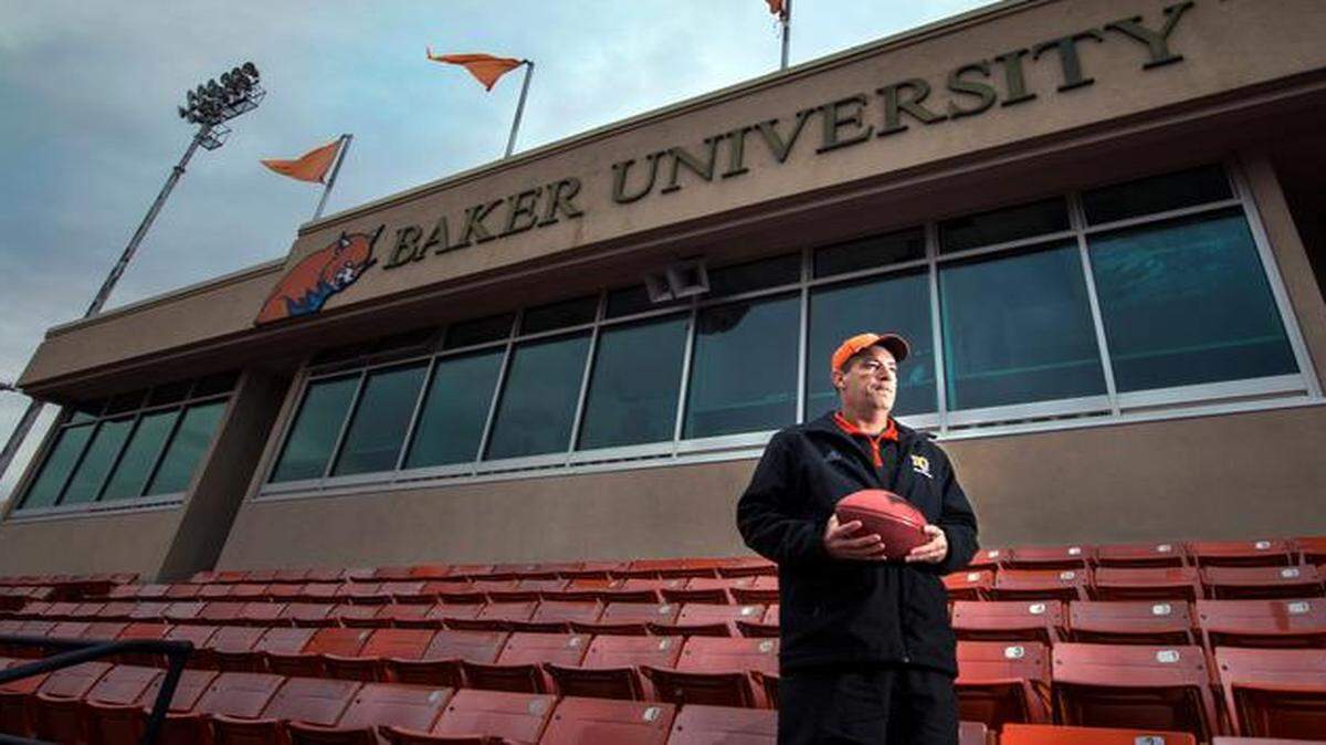 
Baker University football coach Mike Grossnerdidn’t publicly disclose this season that he was battling cancer. 
