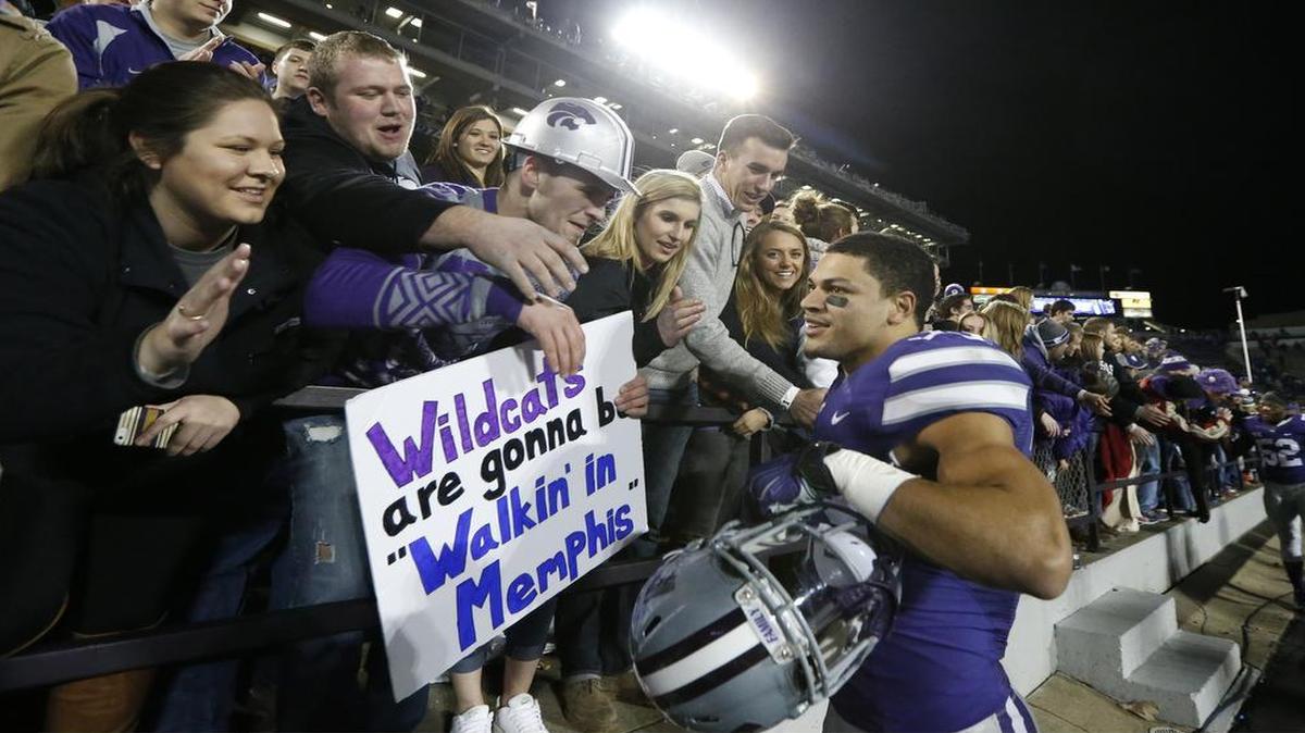 This year, Kansas State’s Morgan Burns has found the end zone in four consecutive games despite never lining up with the team’s offense.