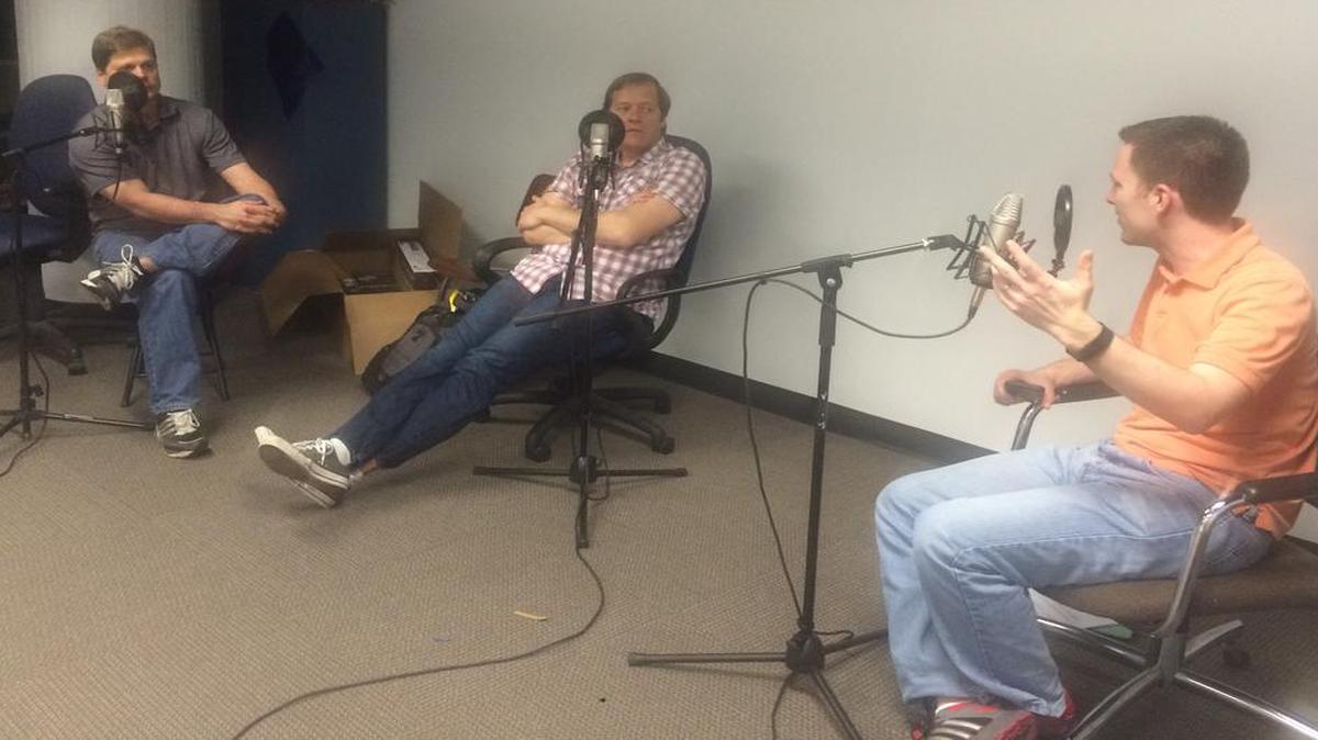 Blair Kerkhoff, Jesse Newell and Sam Mellinger (from left) talked Big 12 hoops.