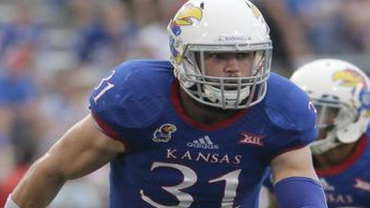 
Kansas linebacker Ben Heeney was selected first team All-Big 12 by The Associated Press on Monday.


