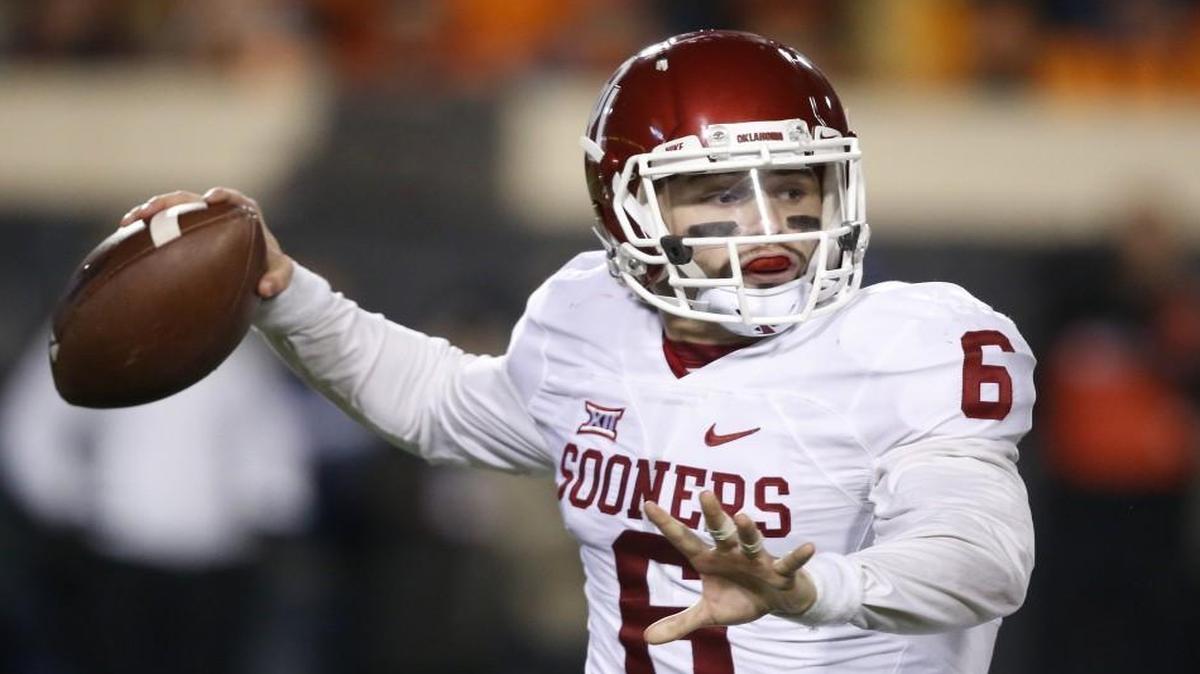 Oklahoma quarterback Baker Mayfield.