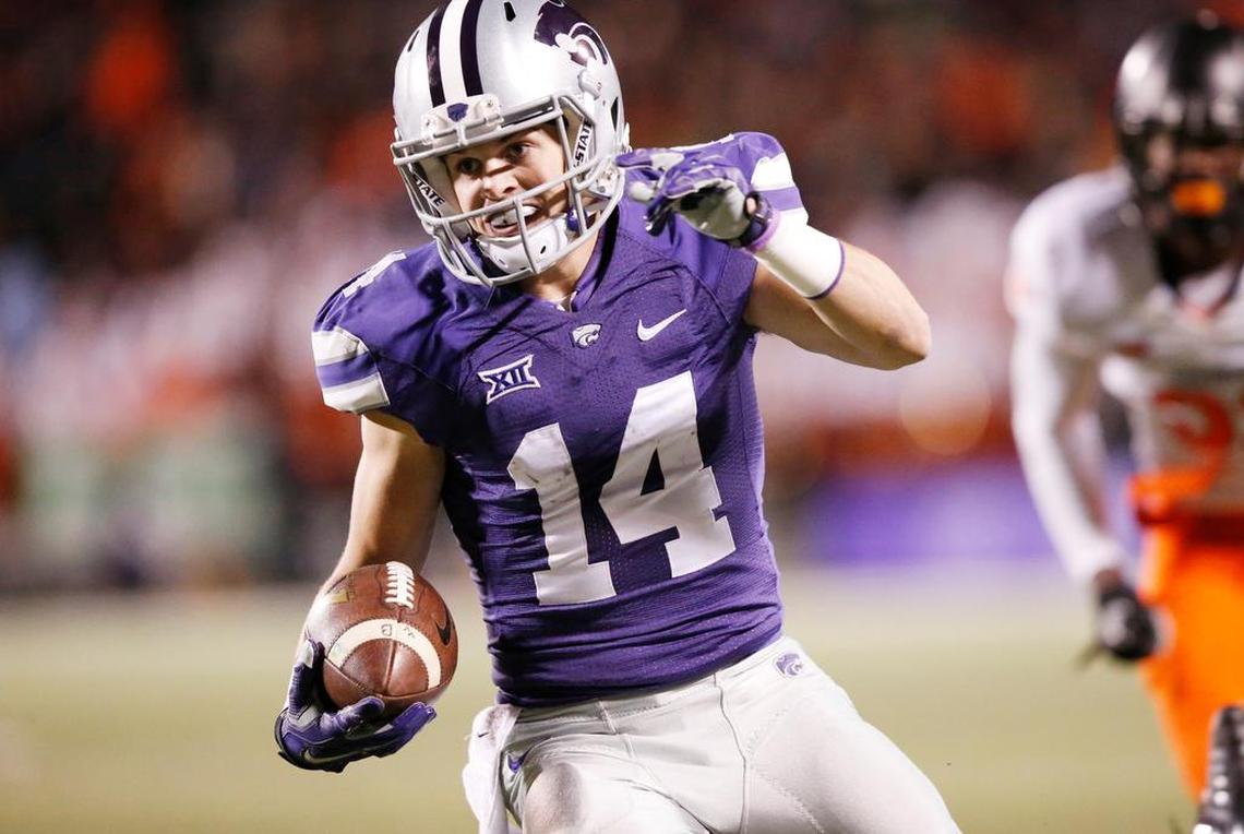 K-State wide receiver Curry Sexton topped 1,000 yards as a senior.