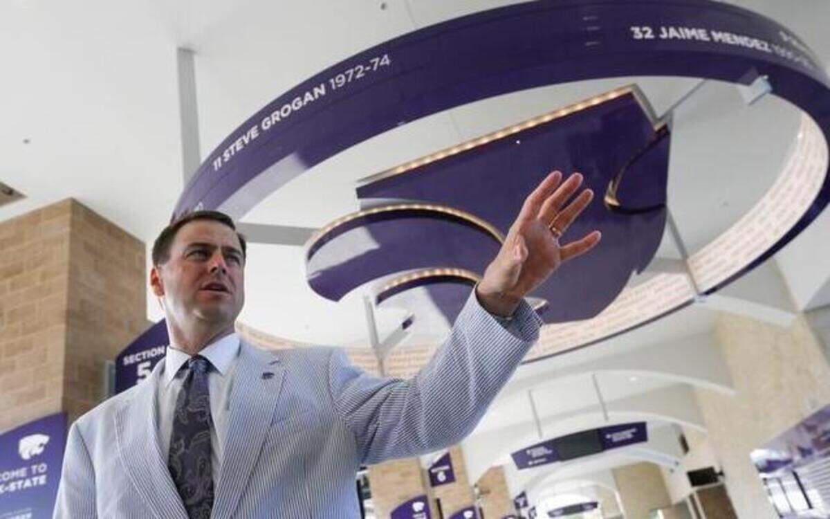 
K-State’s athletic department, led by John Currie, reported a $10.3-million profit in 2014.
