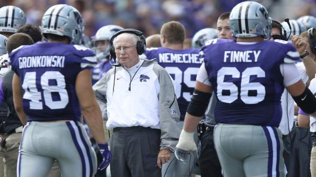 
Bill Snyder and his Wildcats take on Texas at 11 a.m. Saturday.
