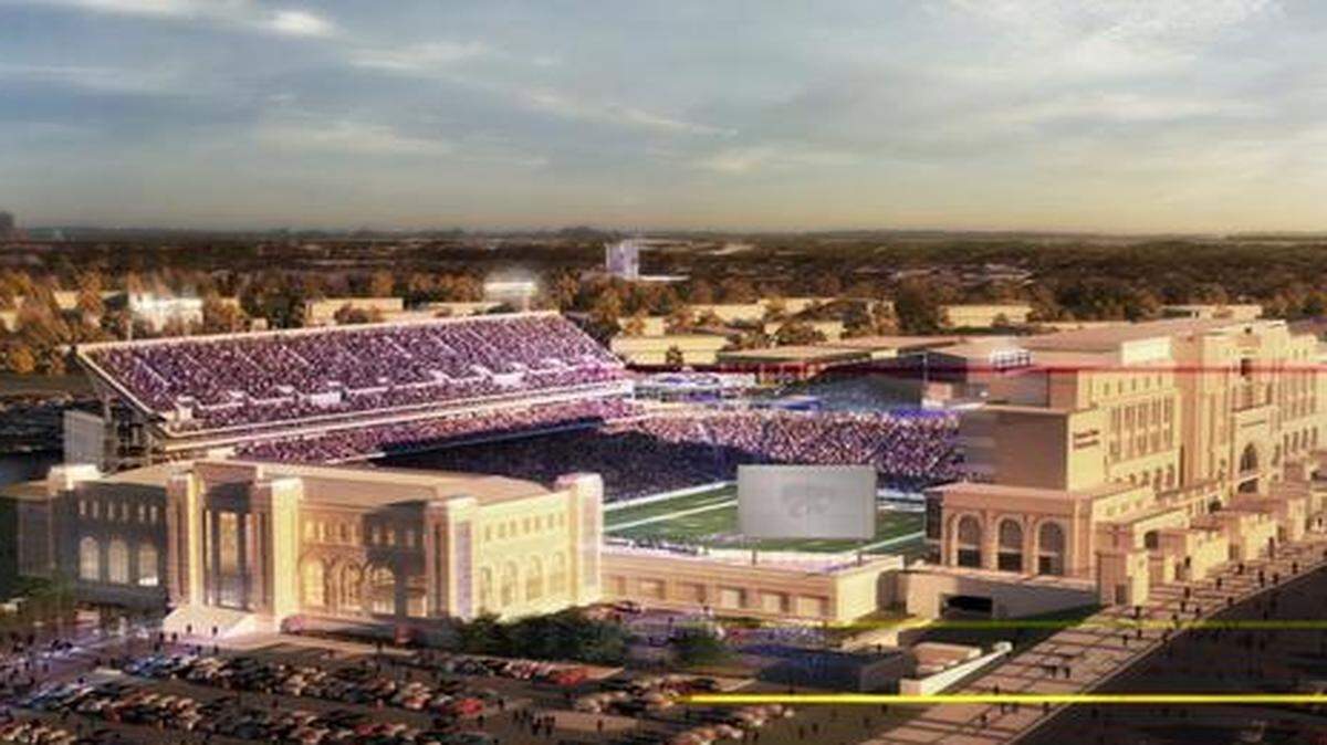 
An artist’s rendering of the new Vanier Football Complex.
