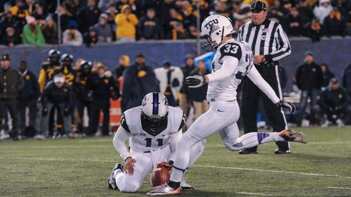 
TCU needed a field goal from Jaden Oberkrom as time expired to beat West Virginia 31-30 on Saturday in Morgantown, W.Va. The Horned Frogs on Sunday jumped four spots to No. 6 in The Associated Press college football poll. Their next opponent is Kansas State, which rose to No. 9 in the poll
