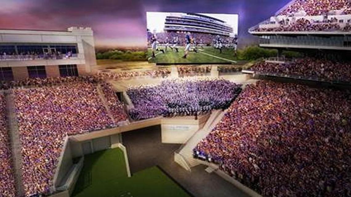 A rendering of what the northeast end of K-State’s football stadium will look like after renovations.