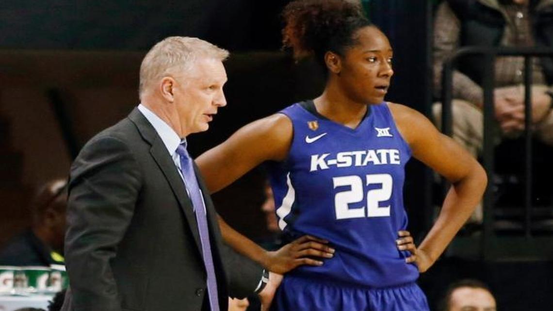 Kansas State coach Jeff Mittie and Breanna Lewis are focusing on Saturday’s Big 12 tournament quarterfinal matchup against West Virginia, but the prospect of a possible NCAA Tournament spot looms large.