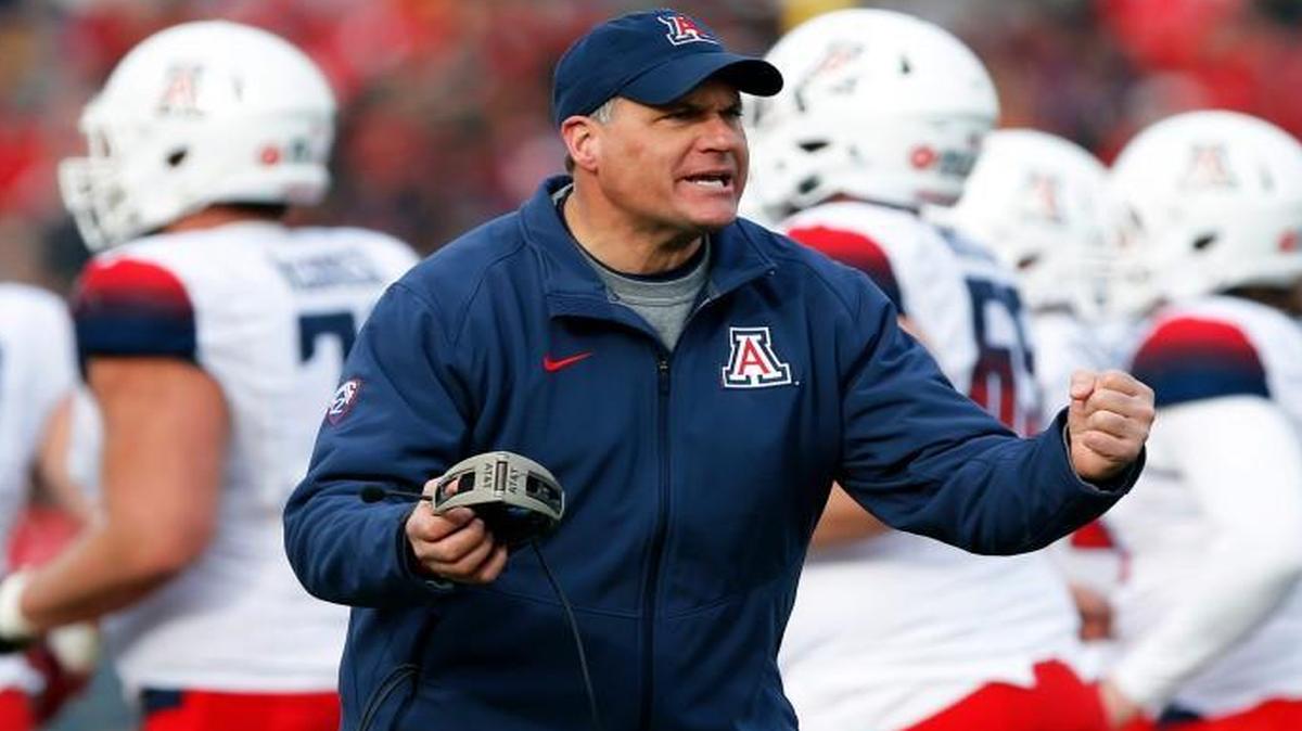 Arizona coach Rich Rodriguez at the New Mexico Bowl. (AP Photo/Andres Leighton, File)