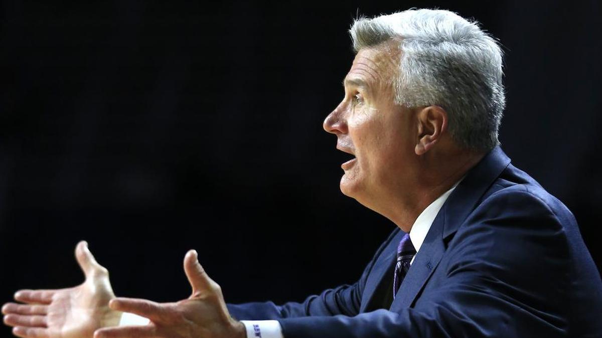 Kansas State head basketball coach Bruce Weber