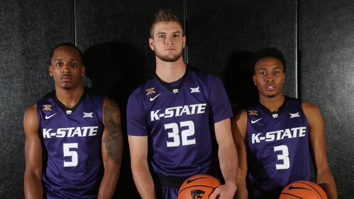 K-State juniors (from left) Barry Brown, Dean Wade and guard Kamau Stokes are the veterans on this K-State team.