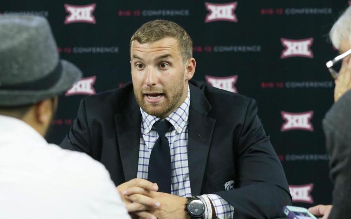 Kansas State tight end Dayton Valentine is old-school when it comes to playing his position in today’s game.