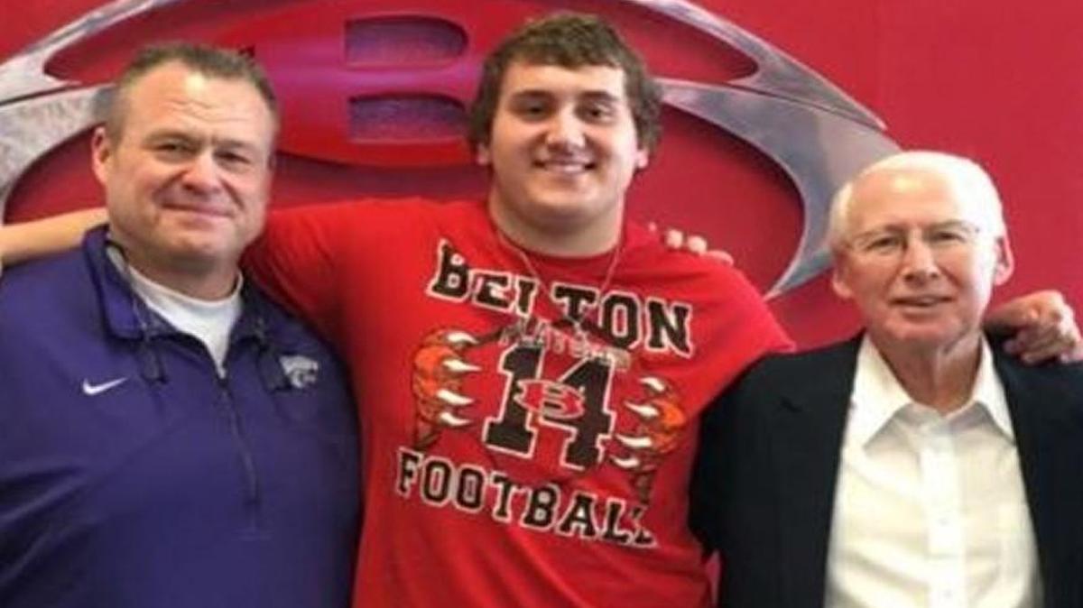 Zach Shackelford tweeted this photo of his visit last week with K-State coach Bill Snyder.