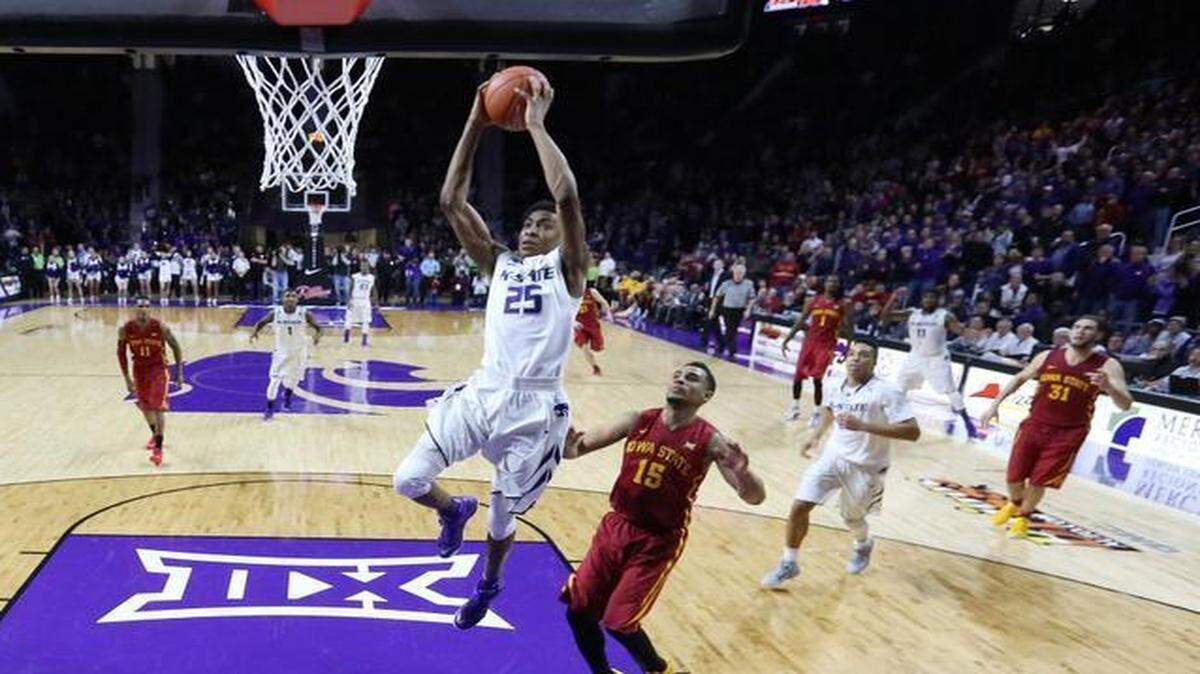 
Wesley Iwundu led K-State to a win over Iowa State on Saturday. Next, he hopes to lead K-State to the NCAA Tournament.
