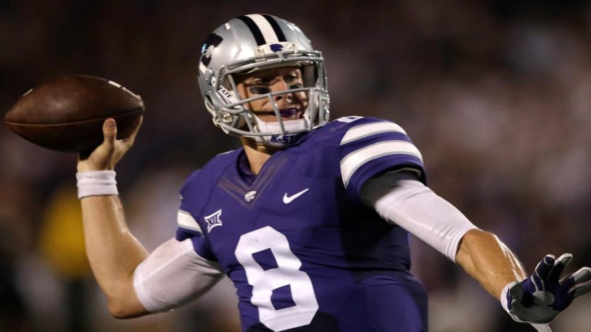 
K-State quarterback Joe Hubener is ready for his first start. (AP Photo/Orlin Wagner)
