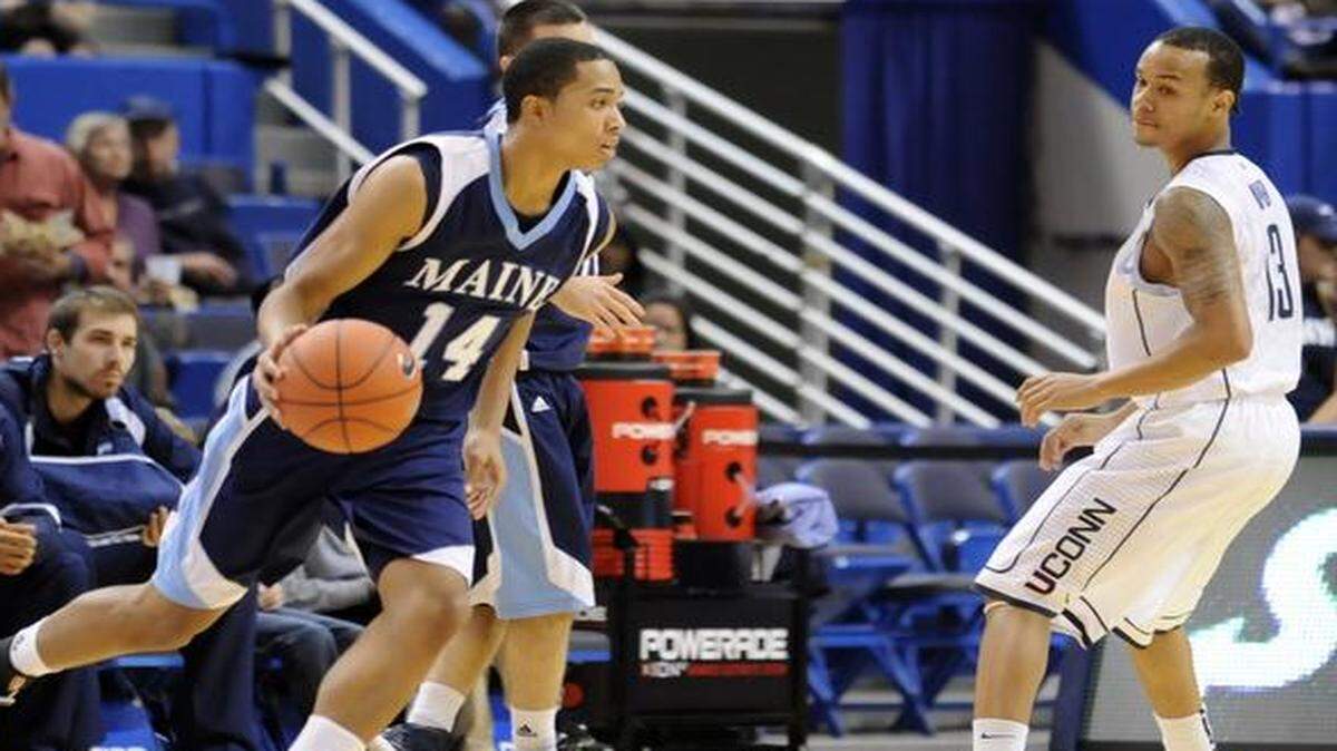 
Justin Edwards (left) transferred from Maine to Kansas State and will play for the Wildcats in the upcoming season.
