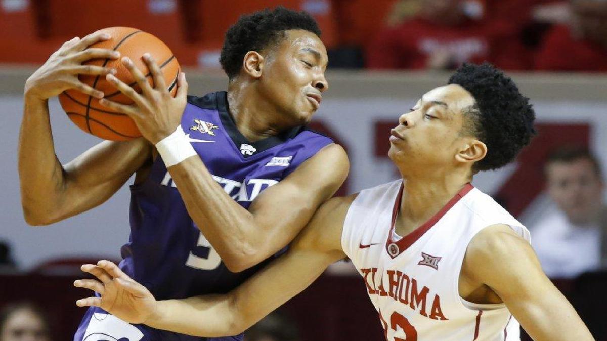 Kamau Stokes (left) and Kansas State are coming off an 81-51 loss to Oklahoma.