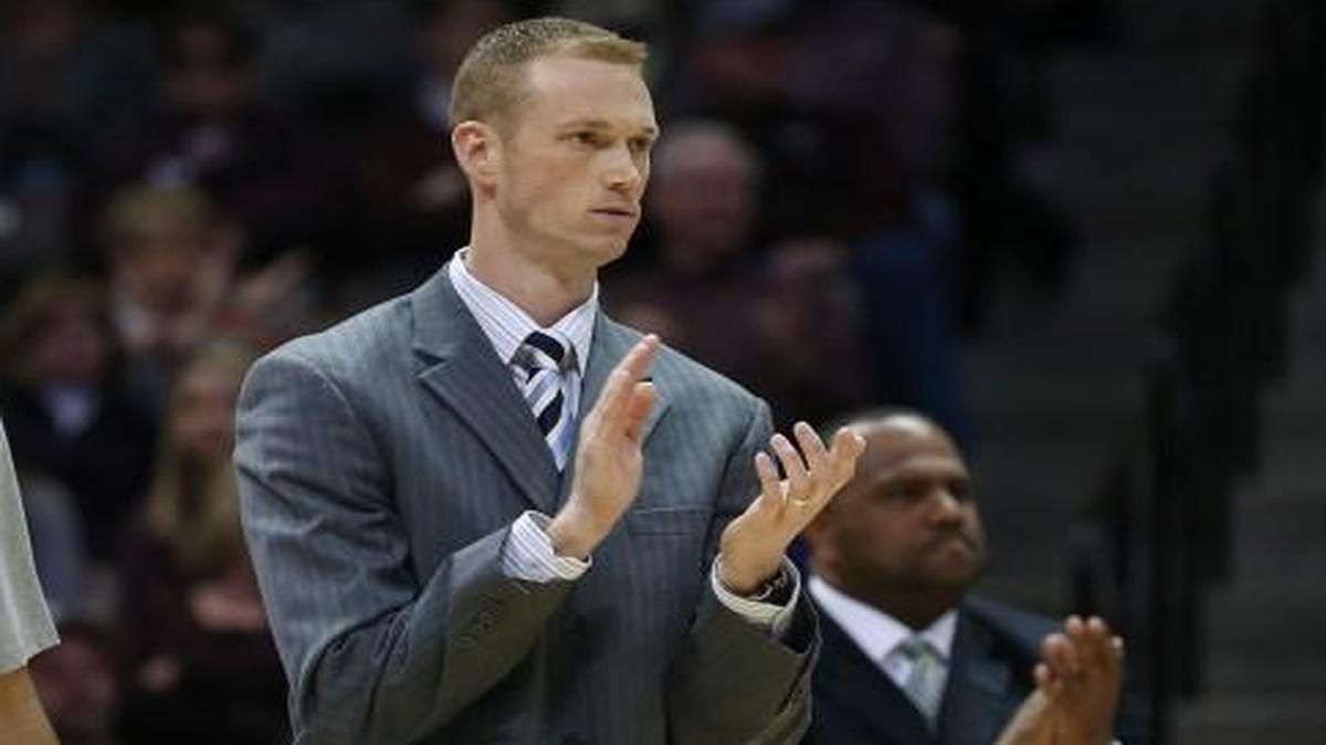 New K-State assistant Brad Korn coaching on the sidelines at Missouri State (Courtesy Photo)