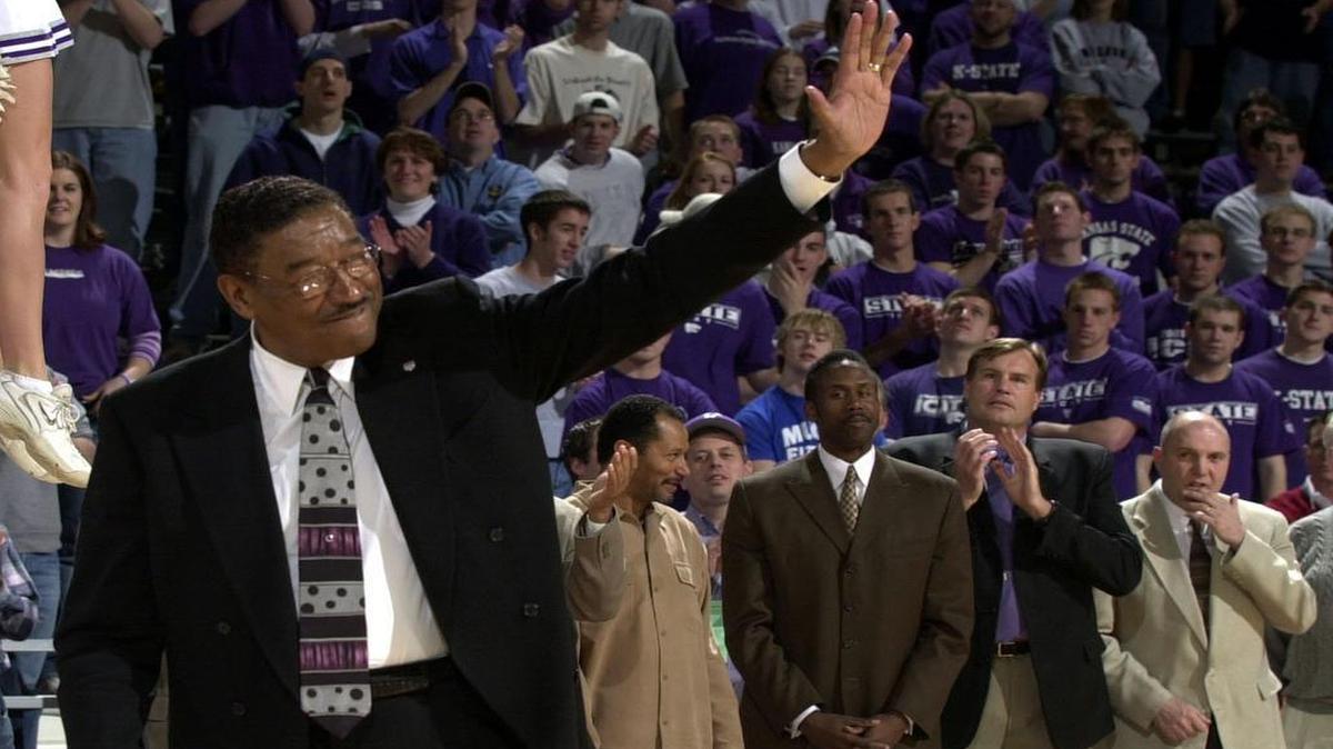 Former K-State forward Bob Boozer (left) was recognized as part of the Wildcats’ all-century team in 2003 and will now enter the National Collegiate Basketball Hall of Fame this fall in Kansas City.