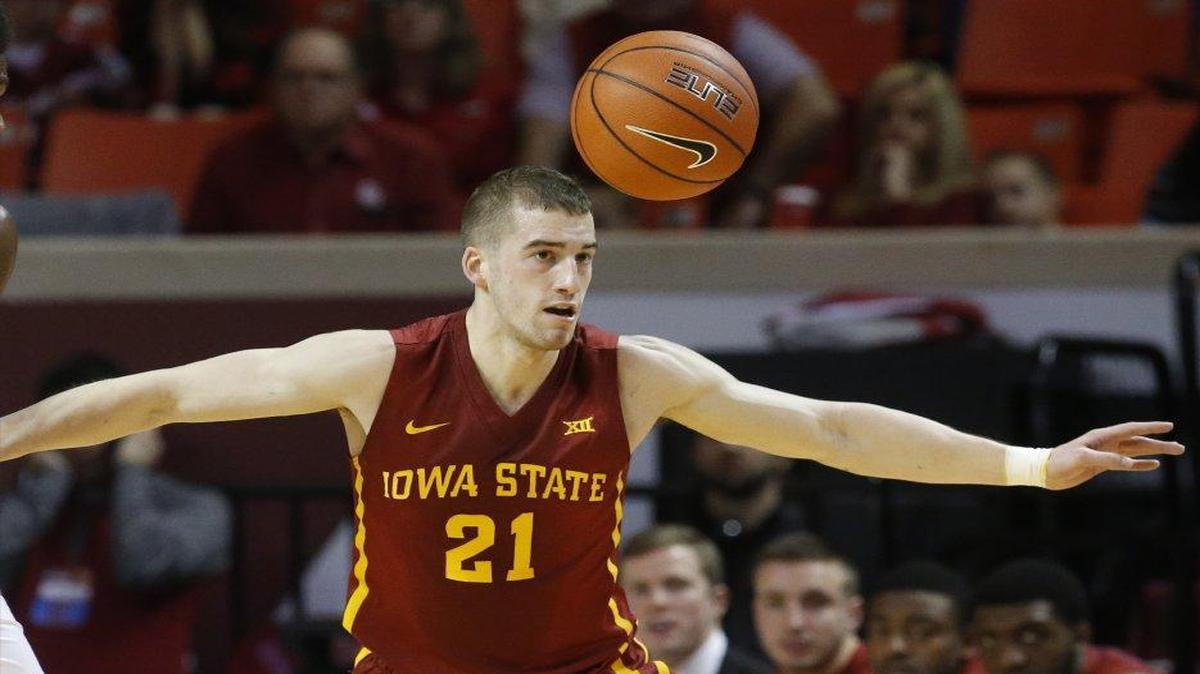 Iowa State guard Matt Thomas scored 25 points, including seven three-pointers, in the Cyclones’ win over Kansas State in January.