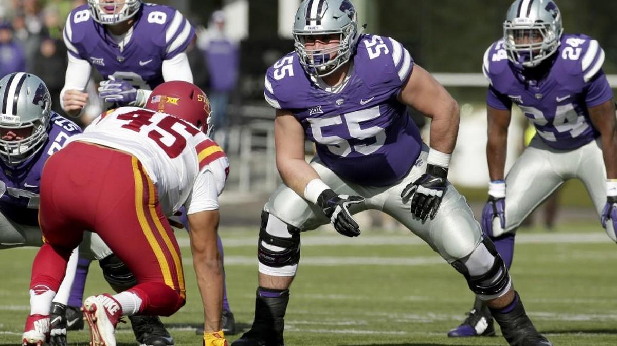 Cody Whitehair has adjusted to playing left tackle for Kansas State