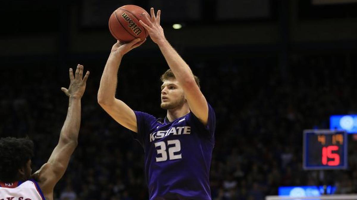 Kansas State forward Dean Wade (right) is averaging 19 points per game through two Big 12 games this season.