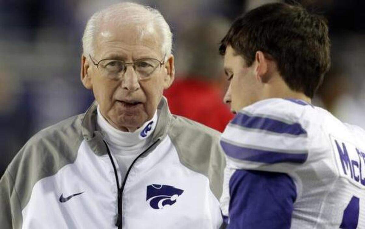 
Coach Bill Snyder’s Kansas State Wildcats fell four spots in The Associated Press college football poll released Sunday. The Wildcats, who were thumped 41-20 by TCU on Saturday night, dropped from from ninth to 13th. K-State is also 13th in the coaches’ poll.
