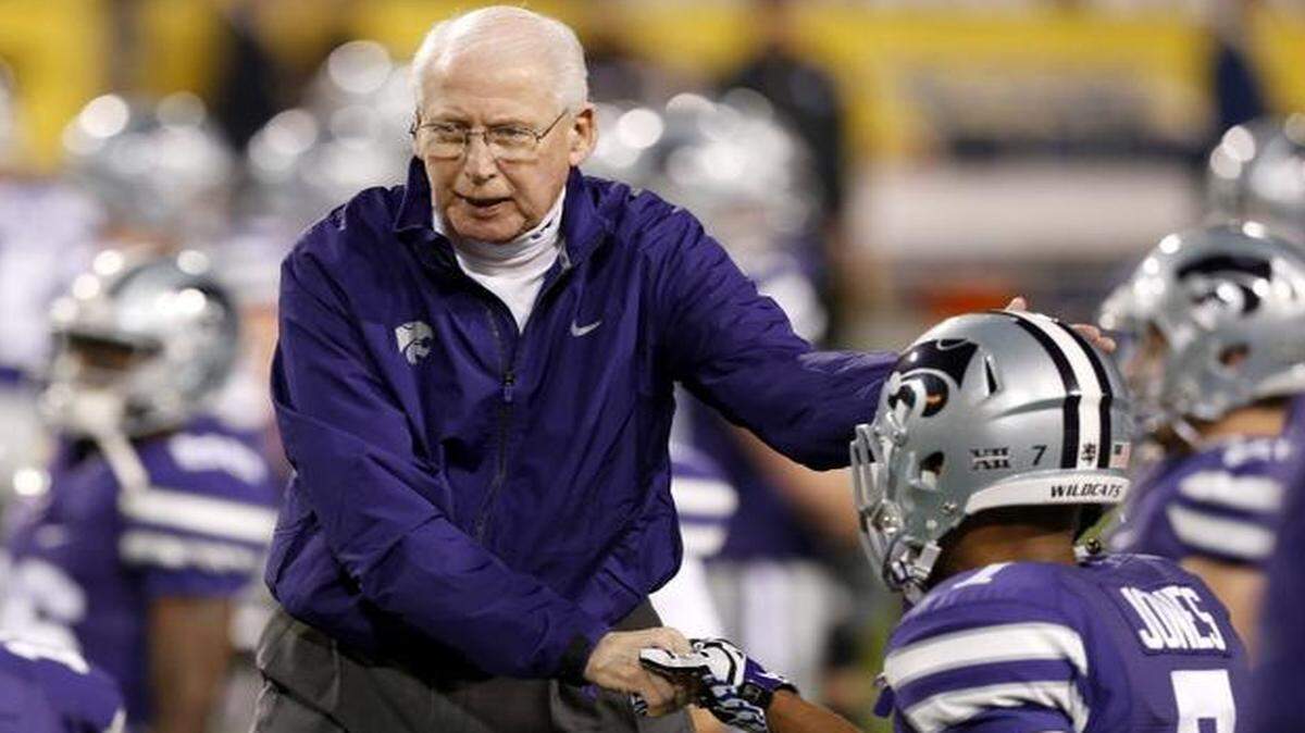 Coach Bill Snyder (left), Judah Jones and the Kansas State football team will open the season as the No. 20 team in the nation, according to the AP college football poll.
