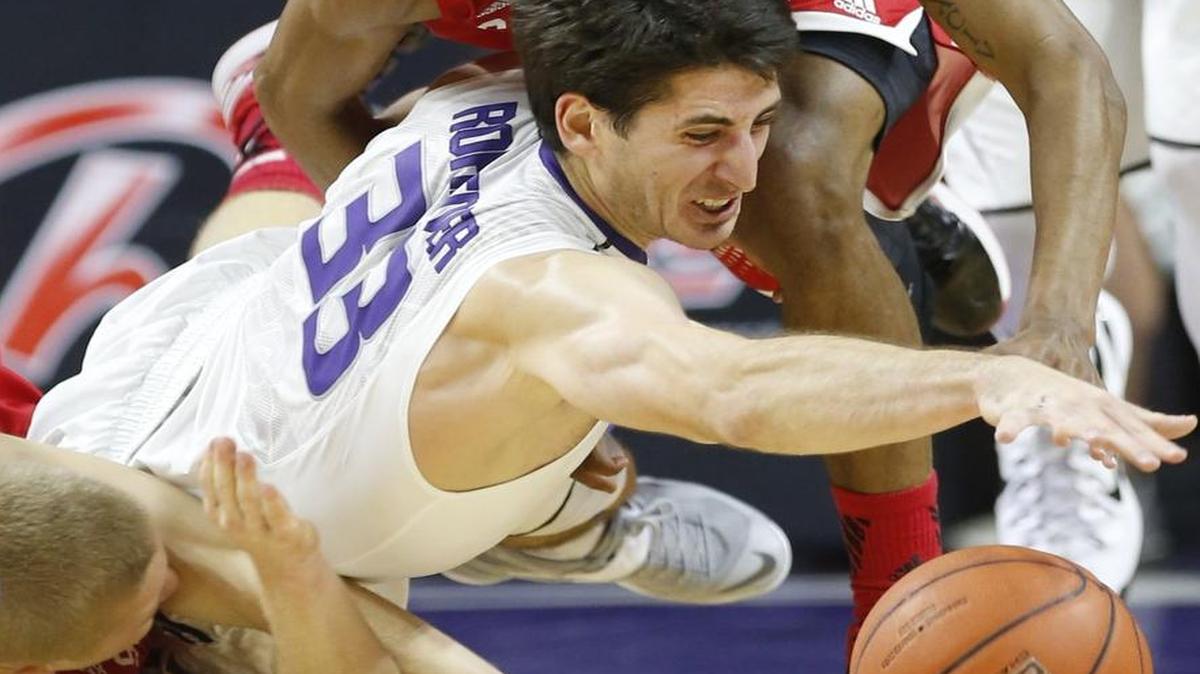 K-State guard Brian Rohleder (33) is a former walkon who is looked upon as a team leader this season.