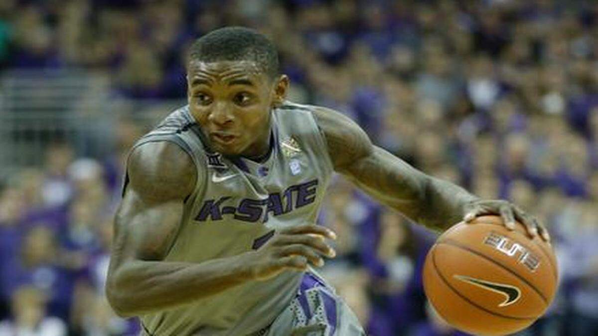 
Kansas State guard Jevon Thomas (1) drives during the Wildcats’ Dec. 20 game against Texas A&M at the Sprint Center.
